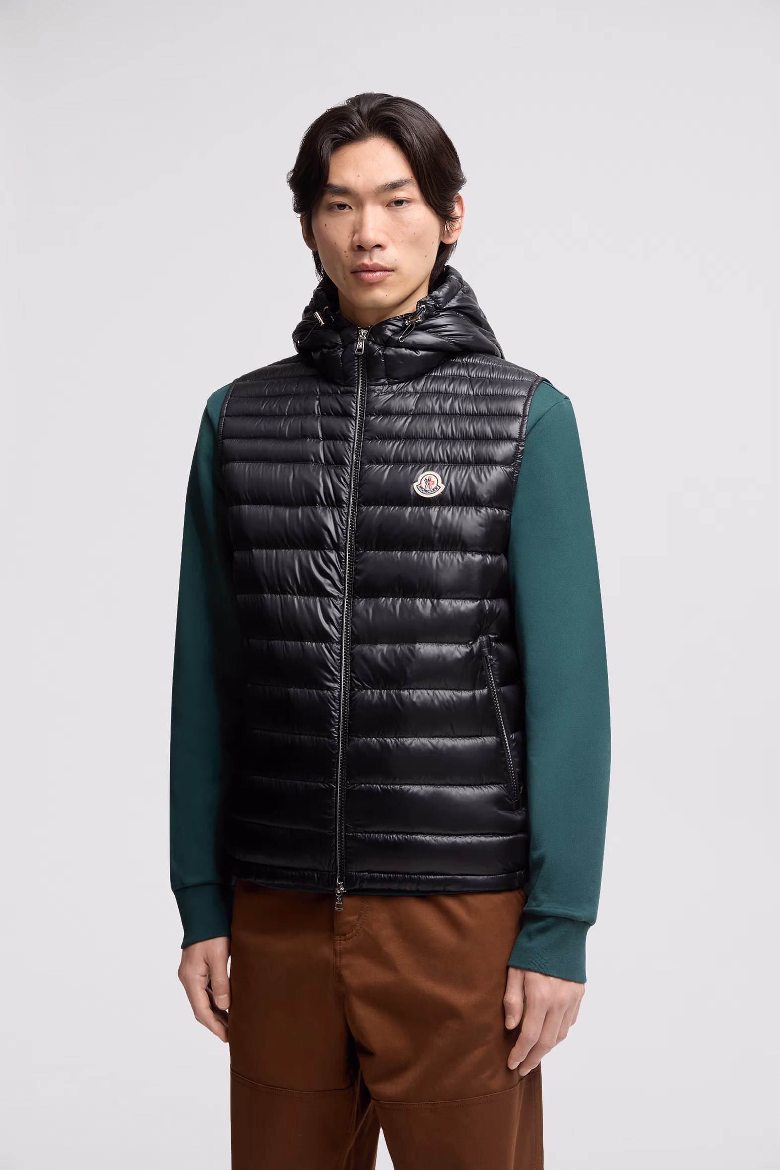 Orant Hooded Down Vest Men Black Moncler 3